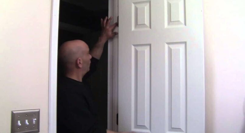How to adjust a door when it’s hitting the sides.