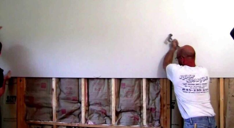How to remove and install sheetrock.